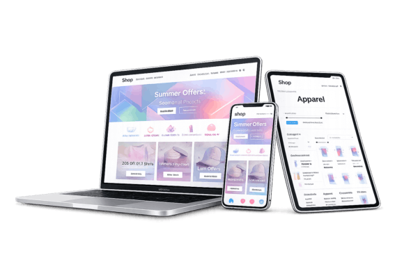 3 devices shop templatee