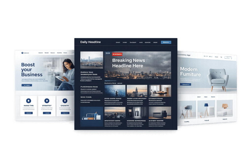 websites templates examples