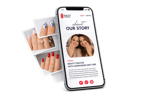 mobile template nails world