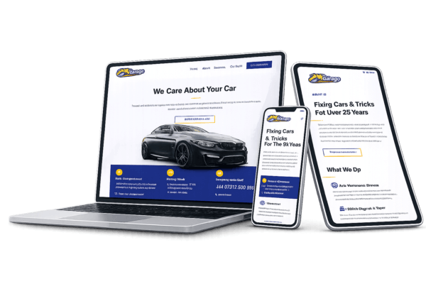 mygarage 3 templates desktop tablet and mobile